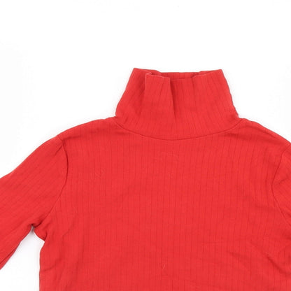 Marks & Spencer Girls Red   Pullover Jumper Size 10-11 Years