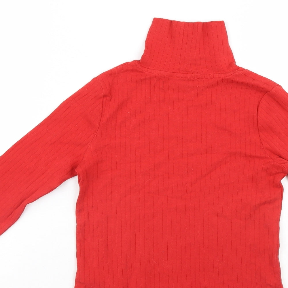Marks & Spencer Girls Red   Pullover Jumper Size 10-11 Years