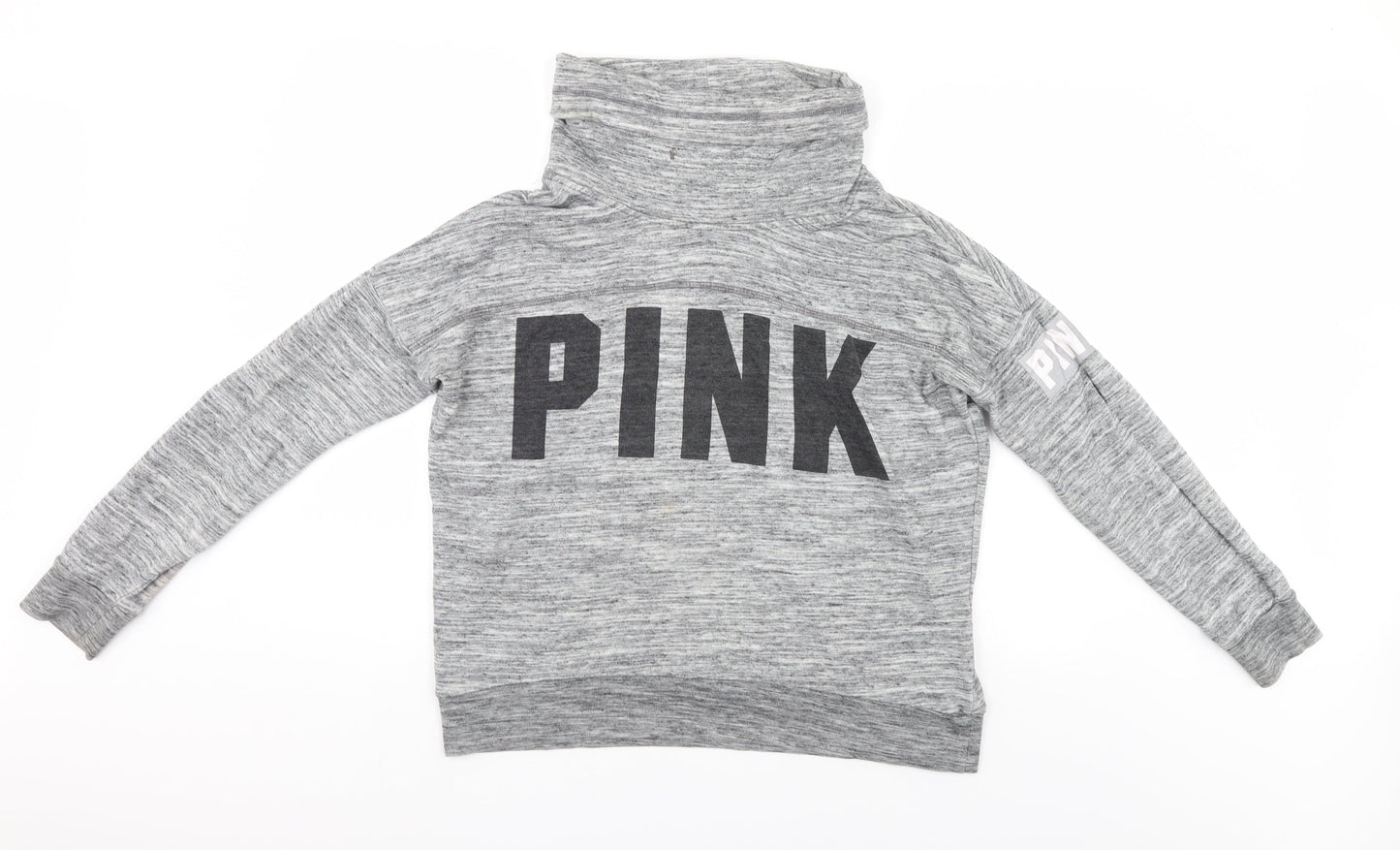 PINK Womens Grey   Pullover Jumper Size M