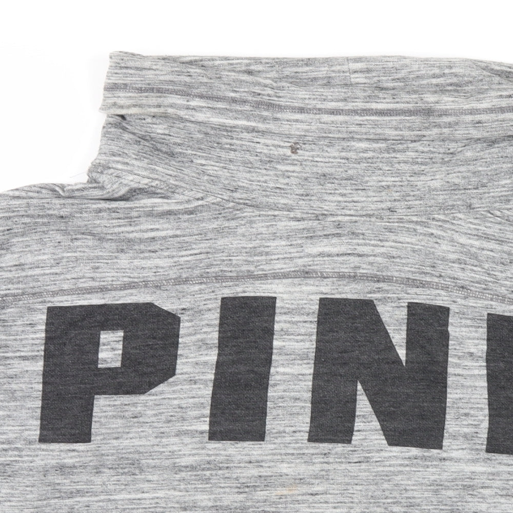 PINK Womens Grey   Pullover Jumper Size M