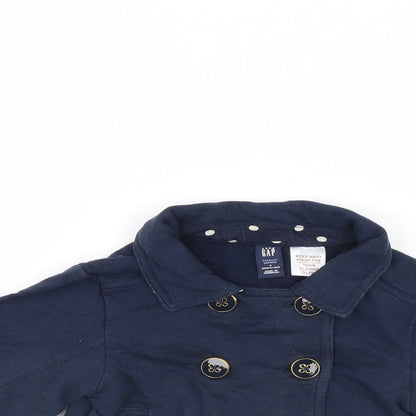 Gap Girls Blue   Basic Coat Coat Size 3 Years