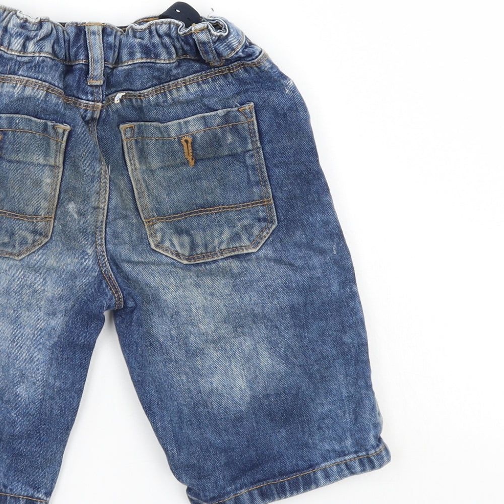 Denim & Co. Boys Blue  Denim Cropped Jeans Size 6-7 Years