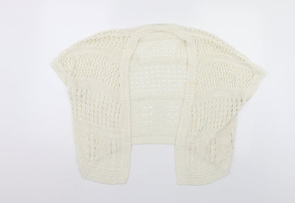 Tu Womens White   Shrug Jumper Size 8