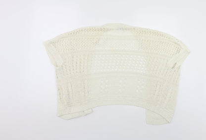 Tu Womens White   Shrug Jumper Size 8