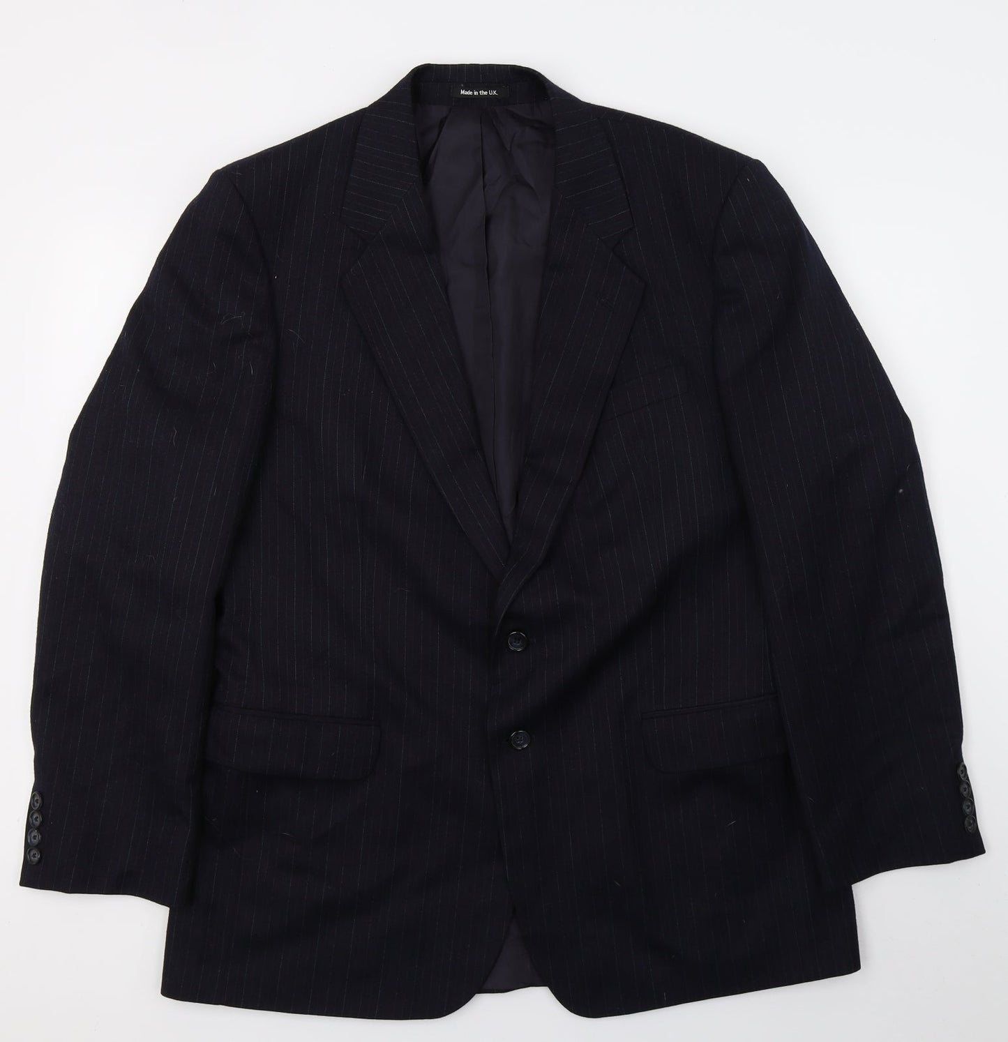 Mens UK Size L St Michael Regular Blue Suit Jacket