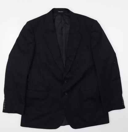 Mens UK Size L St Michael Regular Blue Suit Jacket