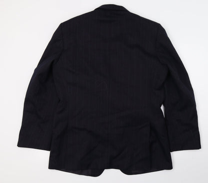 Mens UK Size L St Michael Regular Blue Suit Jacket