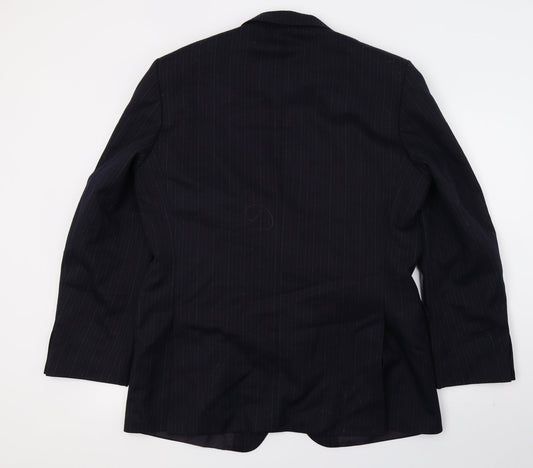Mens UK Size L St Michael Regular Blue Suit Jacket