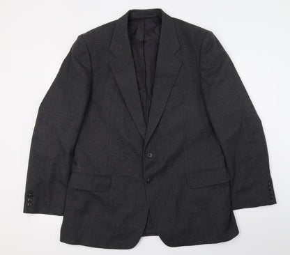 Mens UK Size L St Michael Regular Grey Suit Jacket
