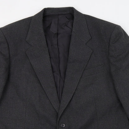 Mens UK Size L St Michael Regular Grey Suit Jacket