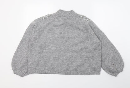 George Womens Grey  Knit Pullover Jumper Size 14