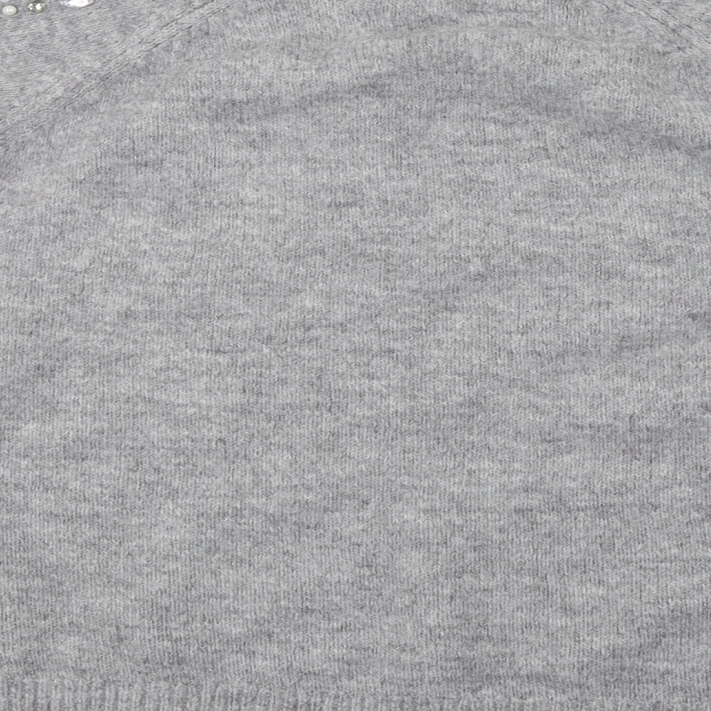 George Womens Grey  Knit Pullover Jumper Size 14