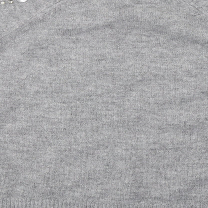 George Womens Grey  Knit Pullover Jumper Size 14