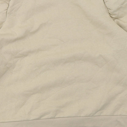 George Womens Beige  Jersey Pullover Sweatshirt Size S