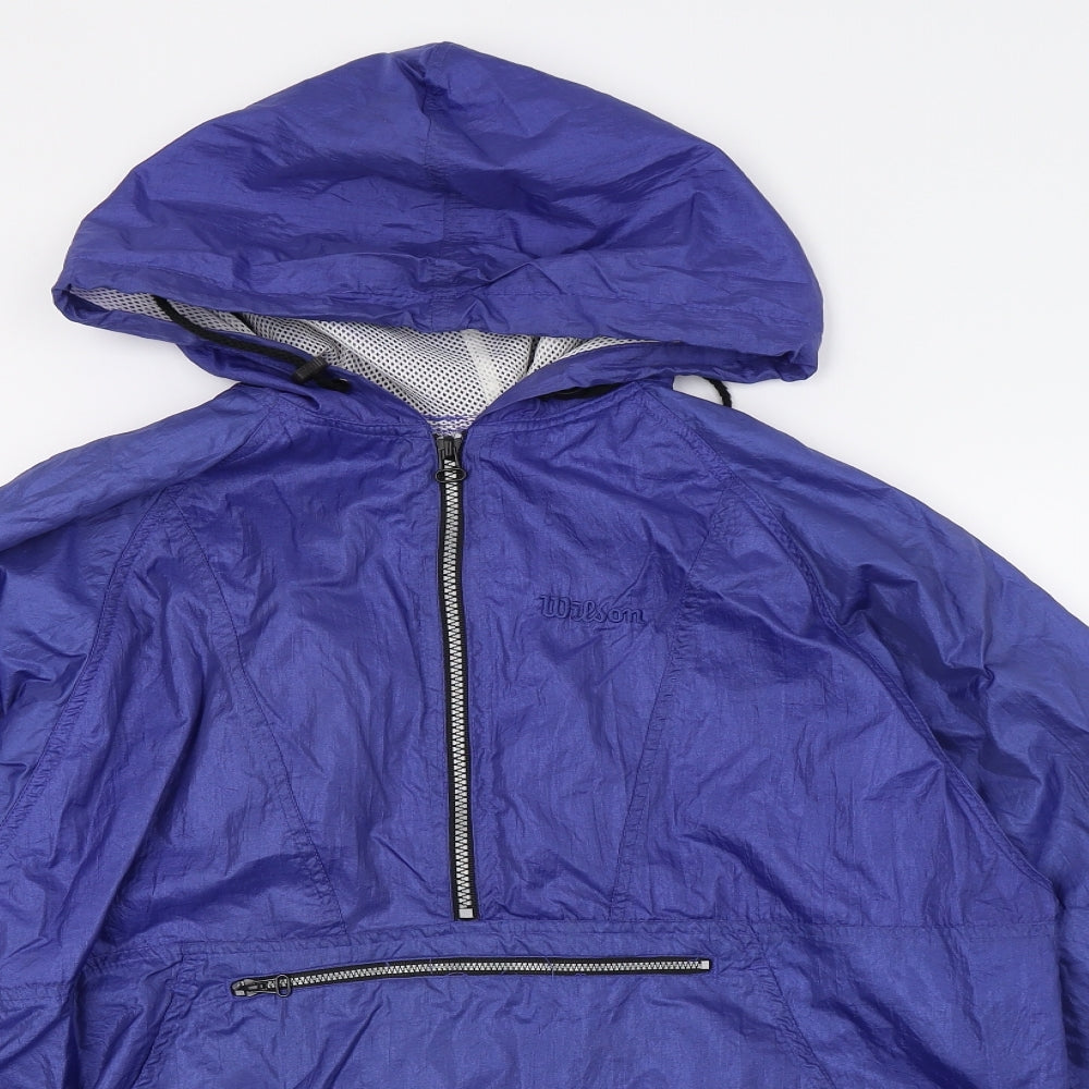 Wilson Mens Blue   Anorak Jacket Size S