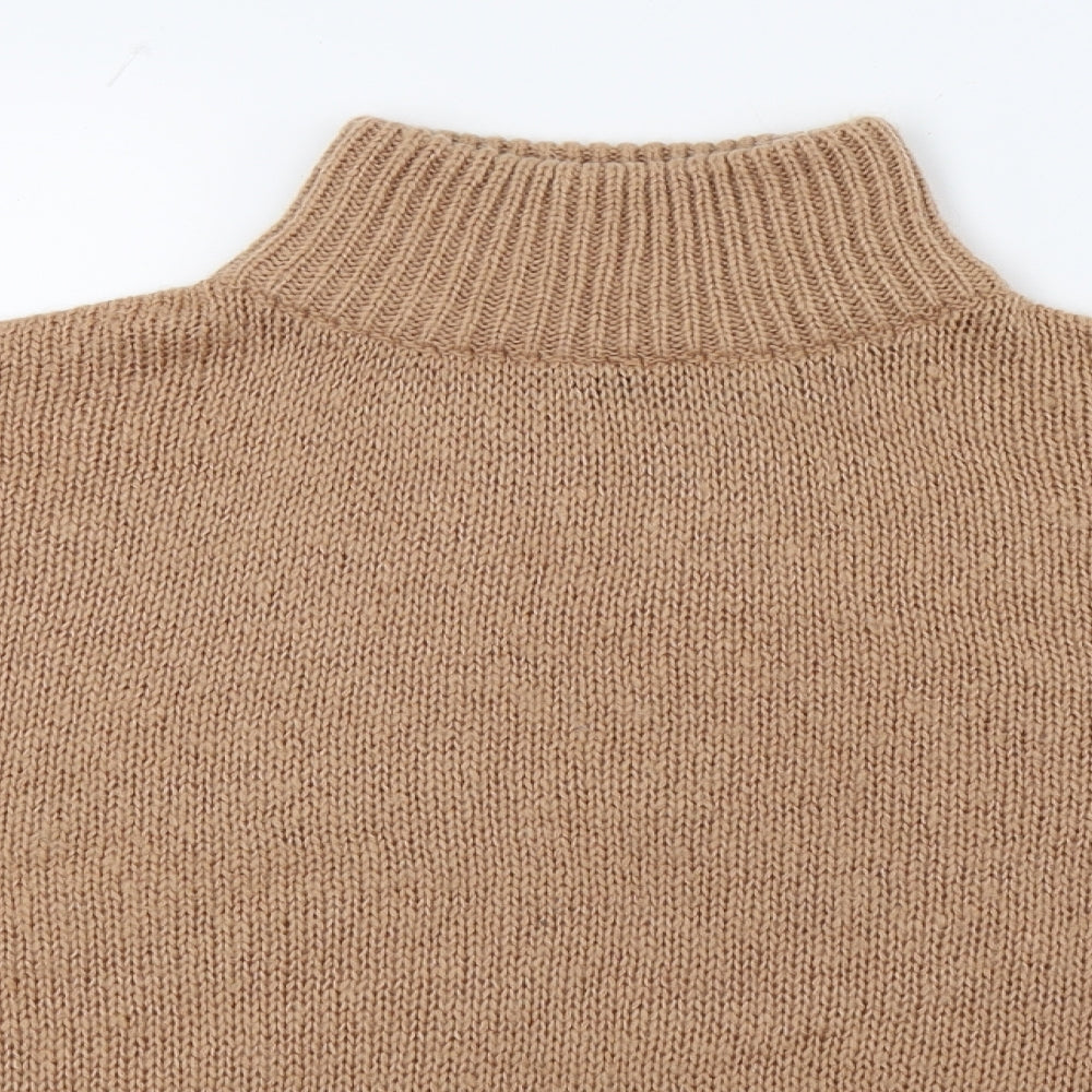 New Look Womens Brown  Knit Pullover Jumper Size M