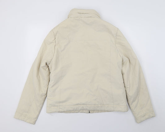 Womens UK Size 14 Dorothy Perkins Ivory Parka Coat