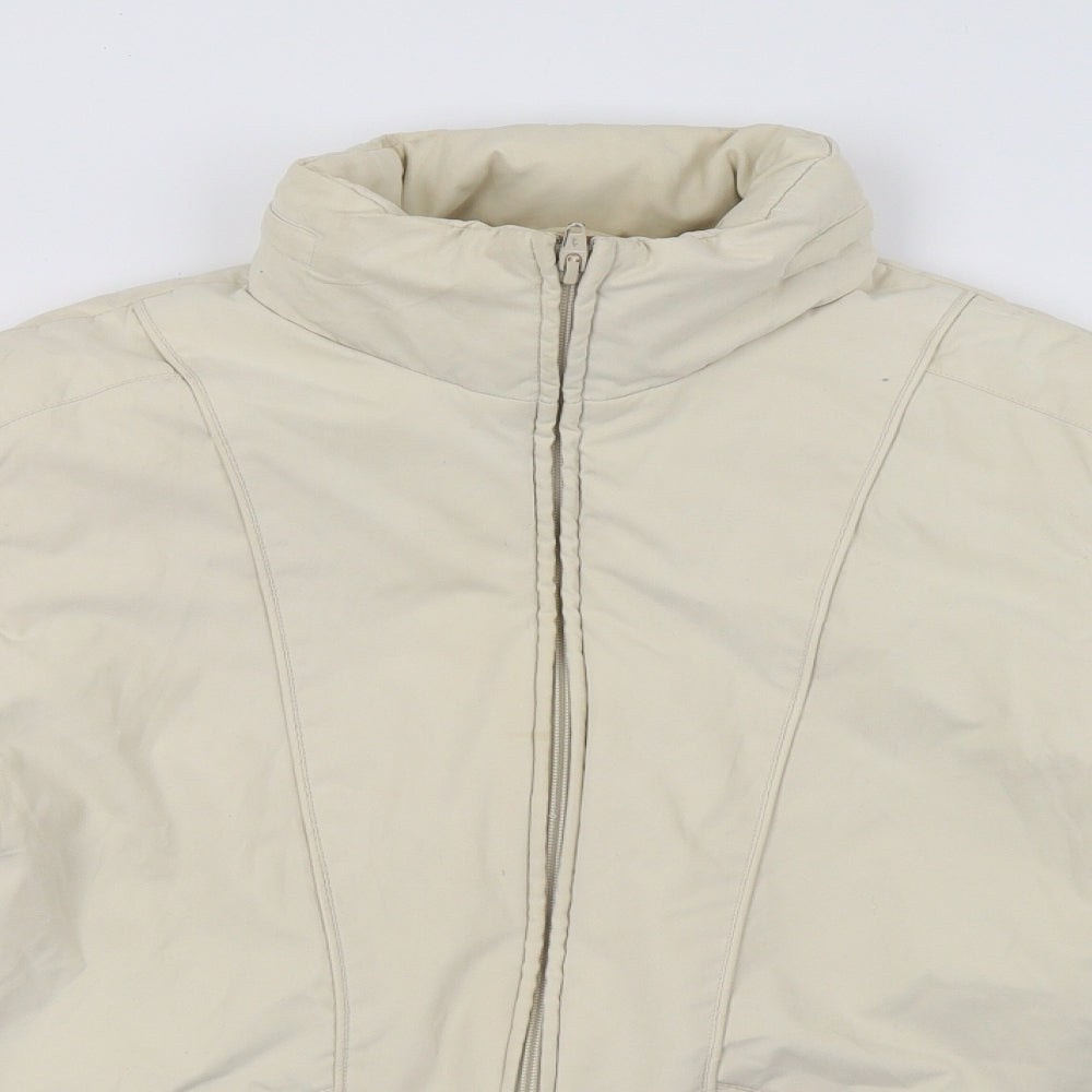 Womens UK Size 14 Dorothy Perkins Ivory Parka Coat