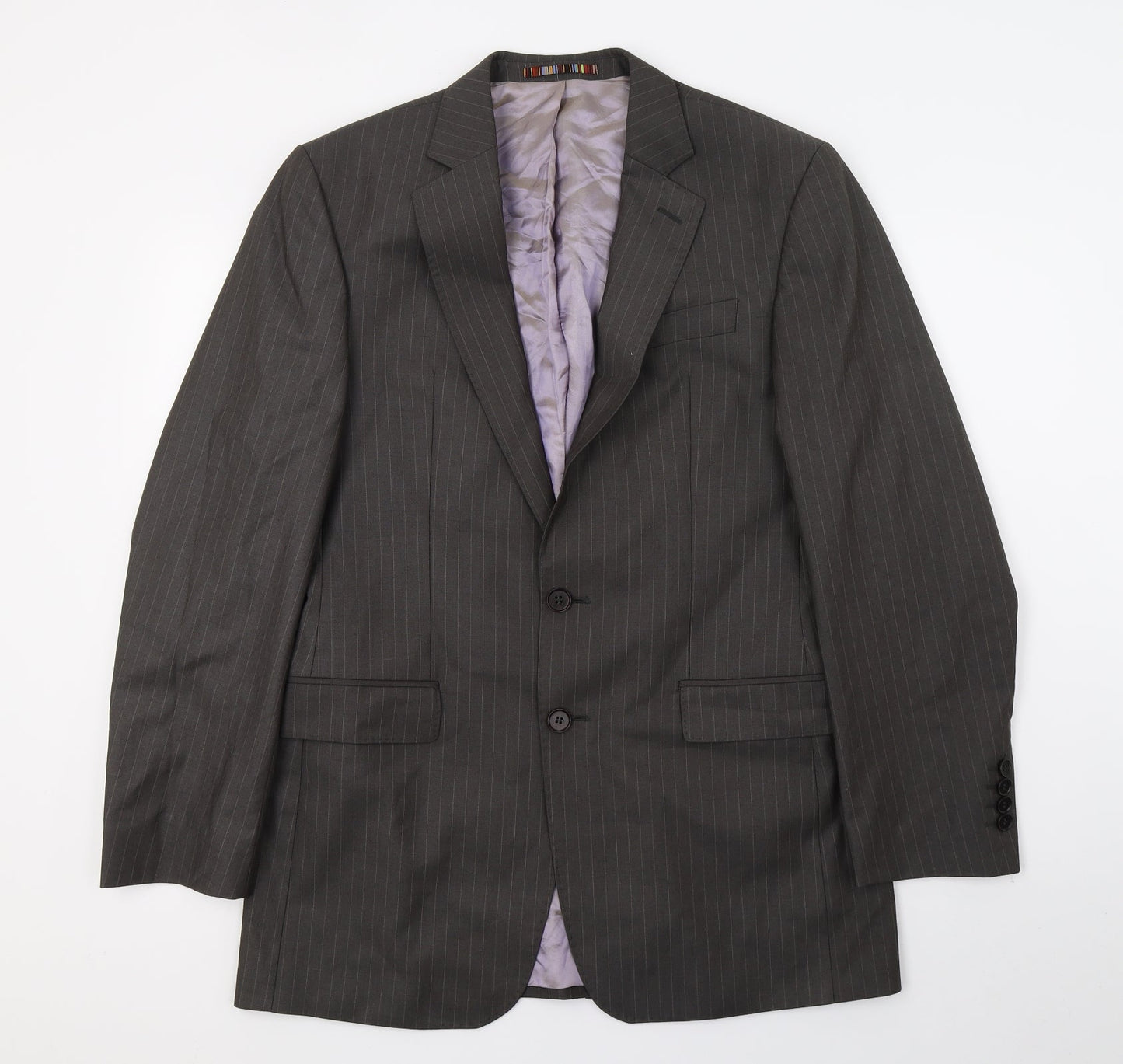Mens UK Size M River Island Regular Grey Suit Jacket