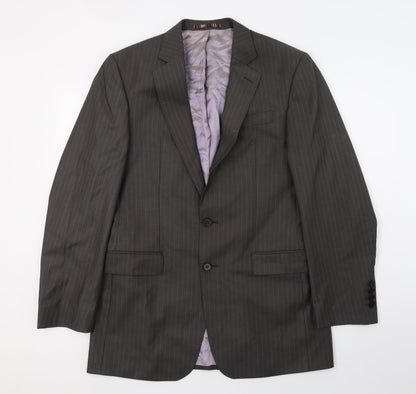 Mens UK Size M River Island Regular Grey Suit Jacket