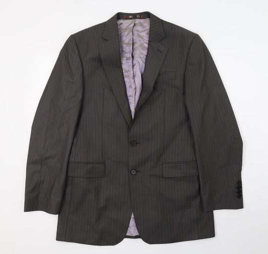 Mens UK Size M River Island Regular Grey Suit Jacket