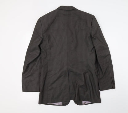 Mens UK Size M River Island Regular Grey Suit Jacket