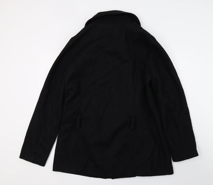 Sara Kelly Womens Black   Overcoat Coat Size 18