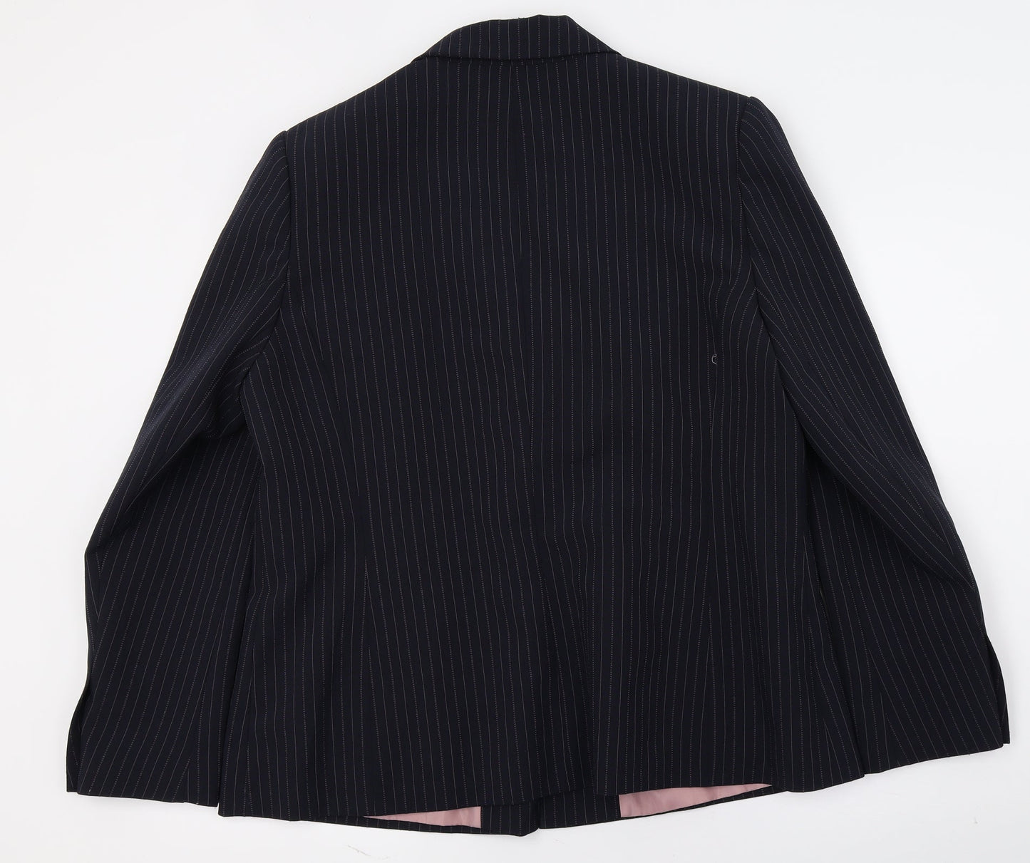 Dorothy Perkins Womens Blue Striped  Jacket Suit Jacket Size 18