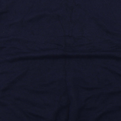 Lincoln Mens Blue  Knit Pullover Jumper Size 2XL