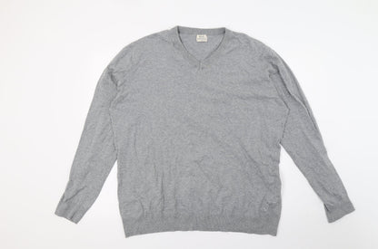 Matalan Mens Grey  Knit Pullover Jumper Size XL