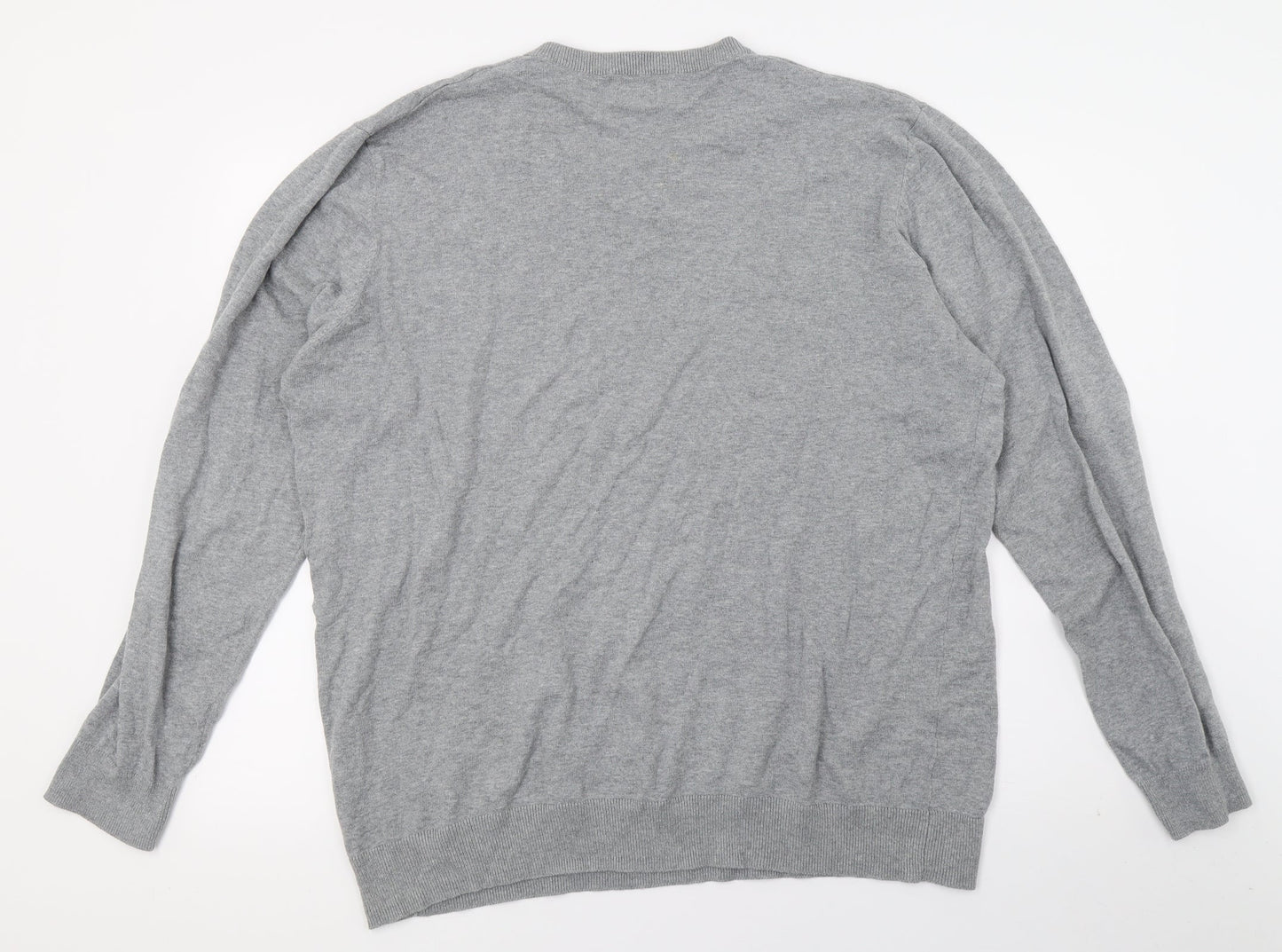 Matalan Mens Grey  Knit Pullover Jumper Size XL
