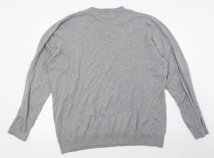 Matalan Mens Grey  Knit Pullover Jumper Size XL