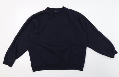 Mens UK Size L Easy Blue Pullover Sweatshirt
