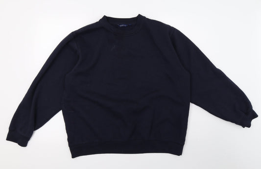 Mens UK Size L Easy Blue Pullover Sweatshirt