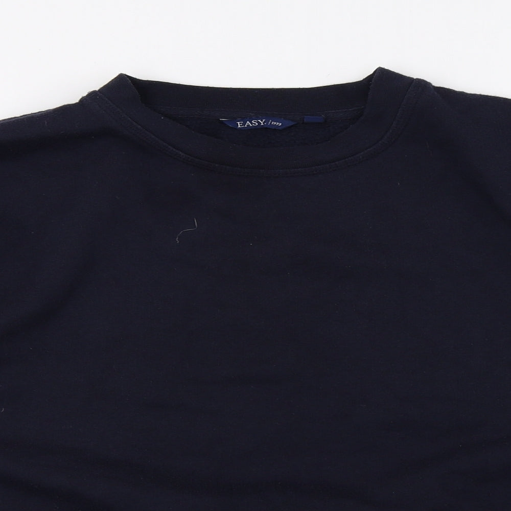 Mens UK Size L Easy Blue Pullover Sweatshirt