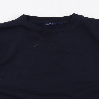 Mens UK Size L Easy Blue Pullover Sweatshirt