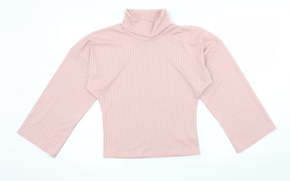 Womens UK Size 6 Nasty Gal Pink Basic T-Shirt