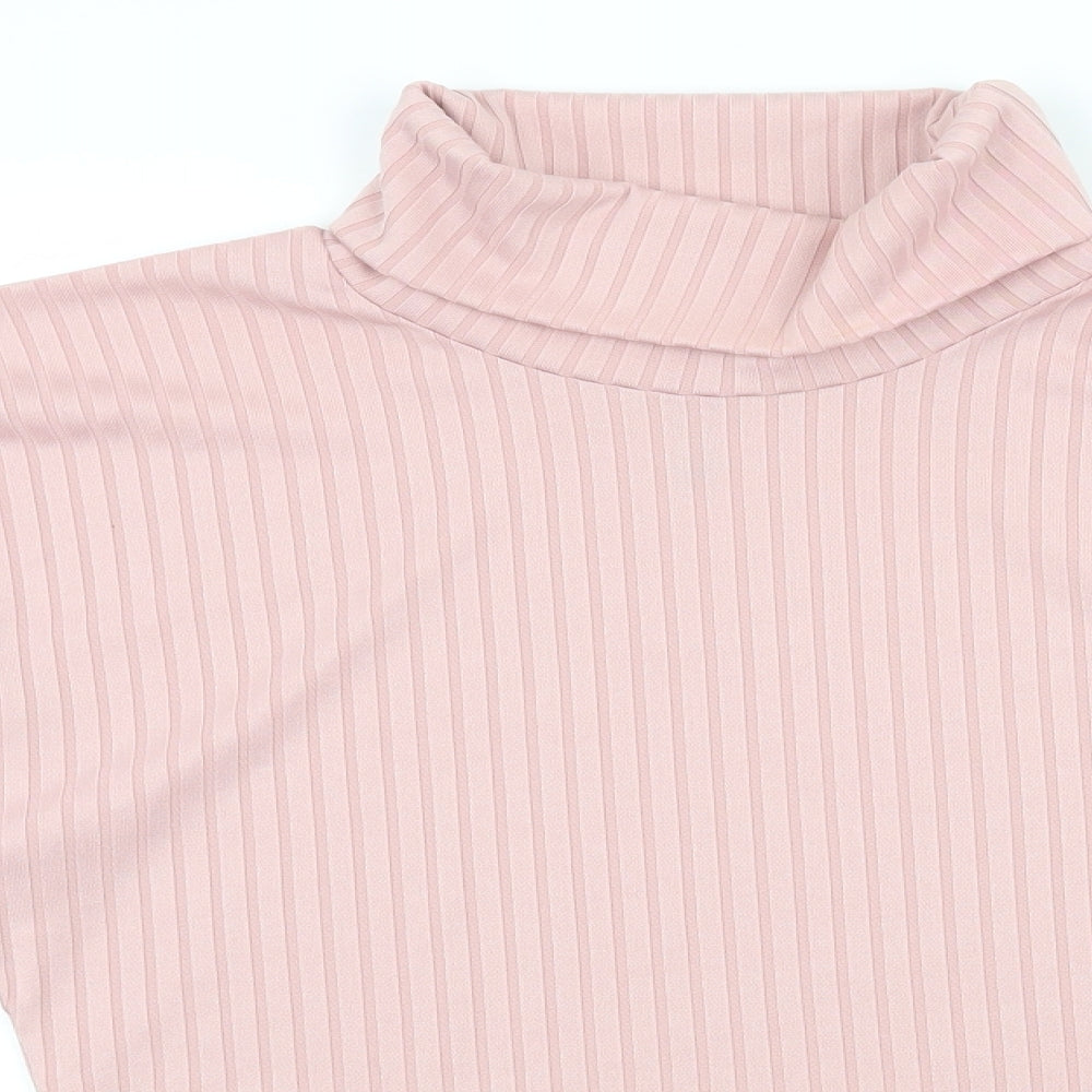 Womens UK Size 6 Nasty Gal Pink Basic T-Shirt