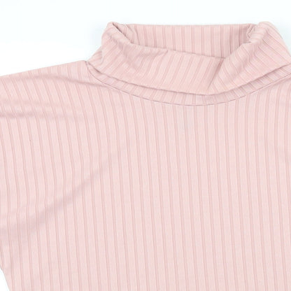 Womens UK Size 6 Nasty Gal Pink Basic T-Shirt