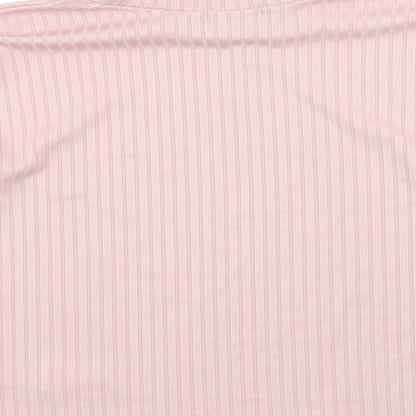 Womens UK Size 6 Nasty Gal Pink Basic T-Shirt
