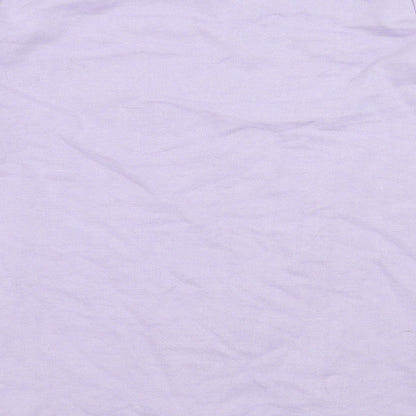 EWM Womens Purple  Knit Pullover Jumper Size S  - flowers