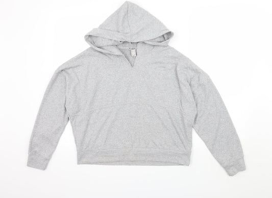 Womens UK Size S FOREVER 21 Grey Pullover Hoodie