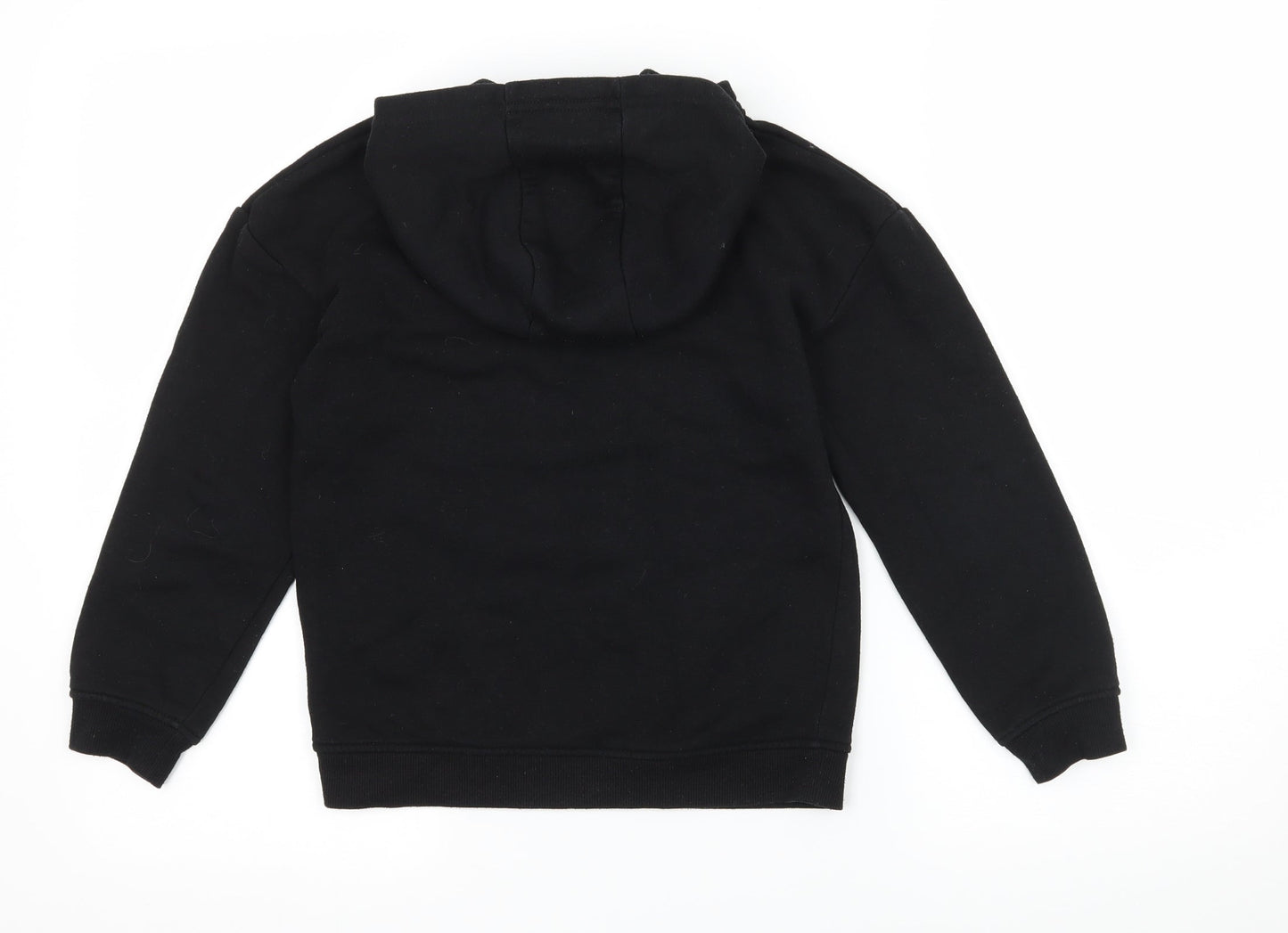Primark Girls Black  Jersey Pullover Hoodie Size 9-10 Years  - Boston