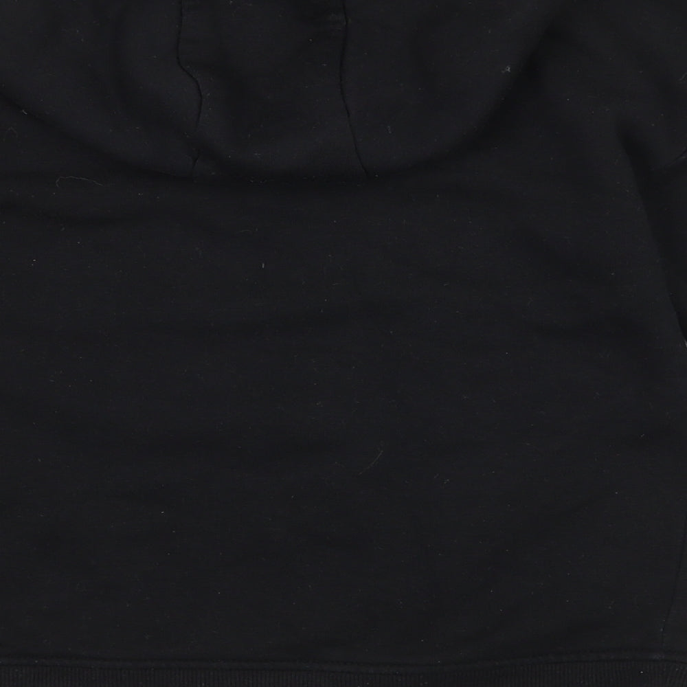 Primark Girls Black  Jersey Pullover Hoodie Size 9-10 Years  - Boston