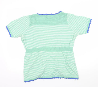 Womens UK Size 16 Per Una Green Basic Blouse