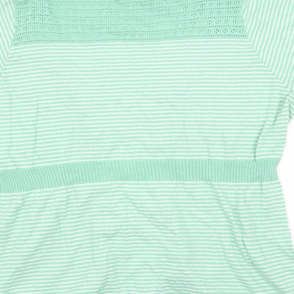 Womens UK Size 16 Per Una Green Basic Blouse