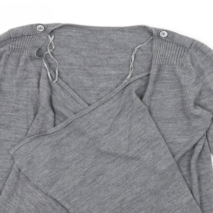 George Womens Grey  Knit Cardigan Jumper Size 14