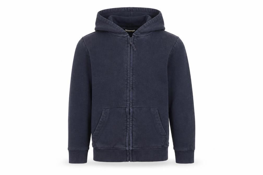 Tu Boys Blue  Jersey Full Zip Hoodie Size 7 Years