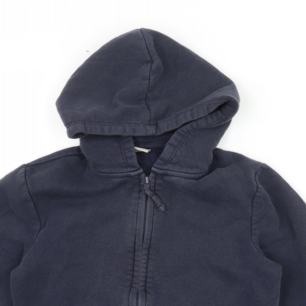 TU Boys Blue  Jersey Full Zip Hoodie Size 7 Years