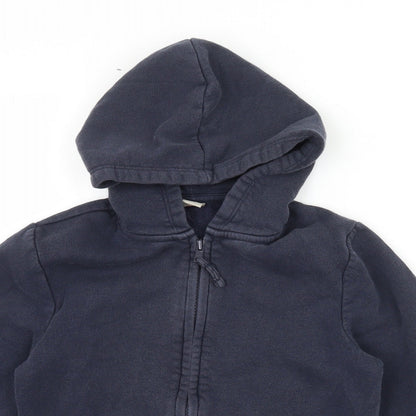 TU Boys Blue  Jersey Full Zip Hoodie Size 7 Years
